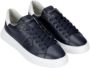 Philippe Model Stedelijke Leren Sneaker met Contrast Kraag Black Heren - Thumbnail 4