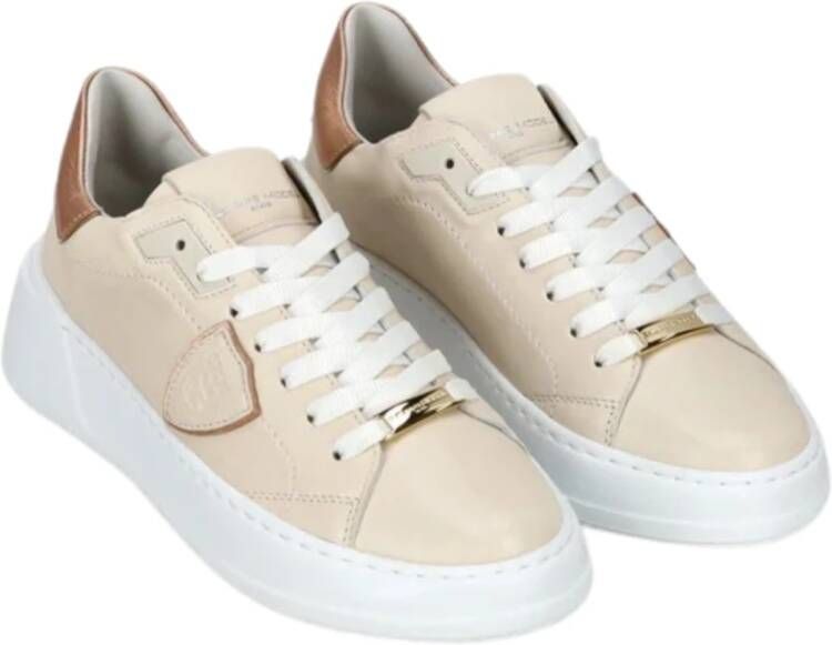 Philippe Model Stijlvolle Sneakers Beige Dames