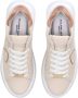 Philippe Model Nude leren sneaker met metallic details Beige Dames - Thumbnail 30