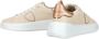 Philippe Model Nude leren sneaker met metallic details Beige Dames - Thumbnail 31