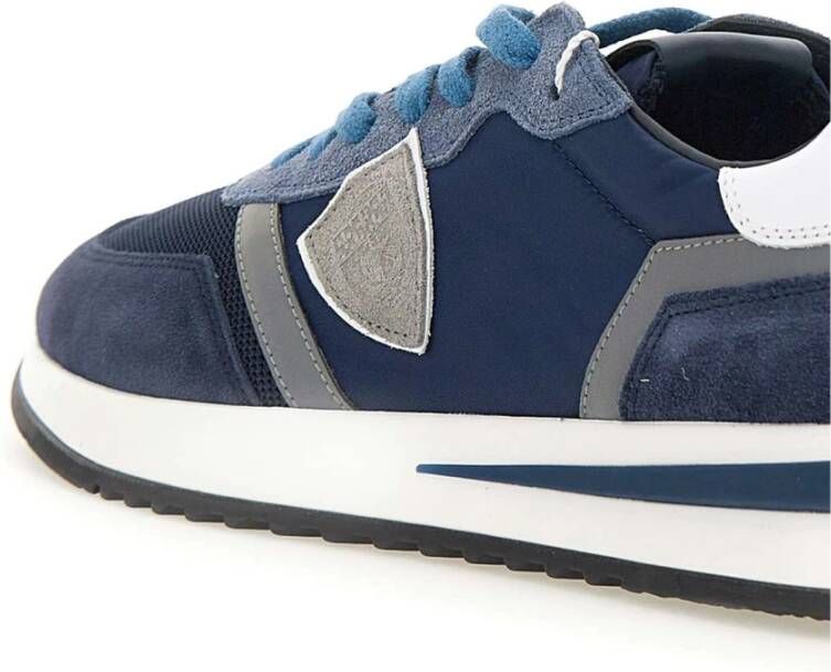 Philippe Model Stijlvolle Sneakers Blue Heren