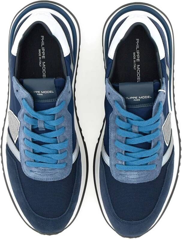 Philippe Model Stijlvolle Sneakers Blue Heren