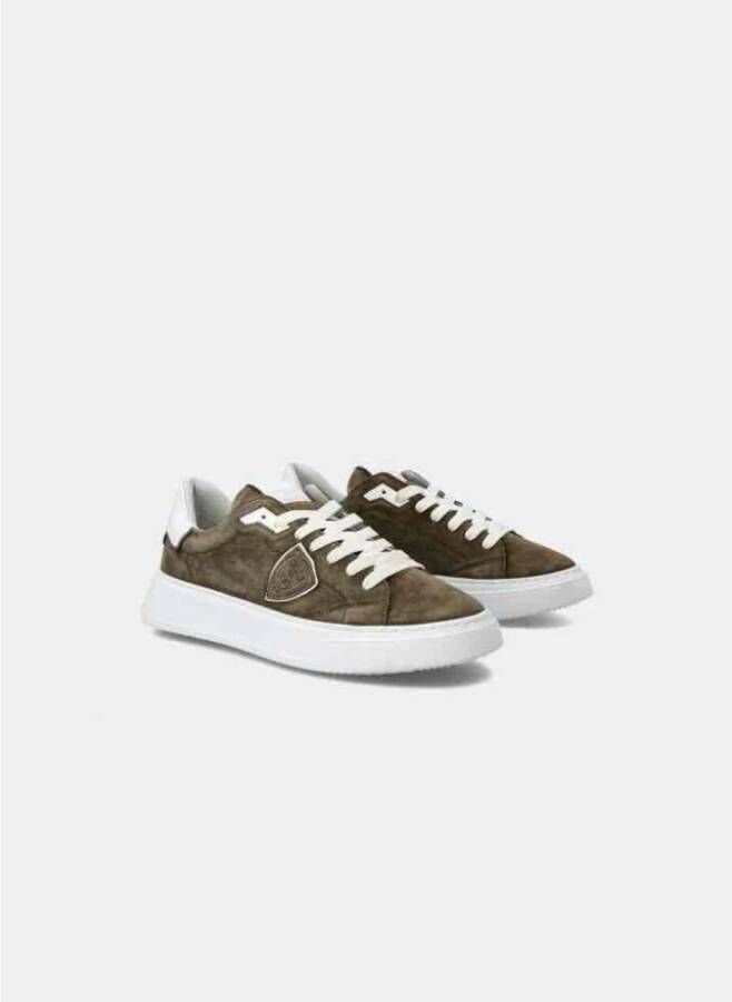 Philippe Model Stijlvolle Sneakers voor Mannen en Vrouwen Groen Heren