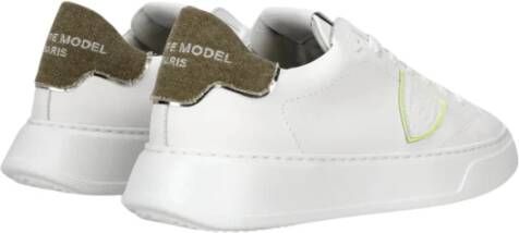 Philippe Model Stijlvolle Sneakers White Heren