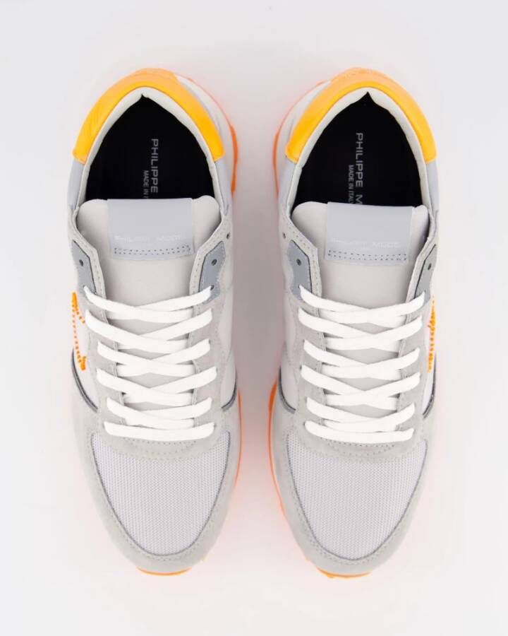 Philippe Model Stijlvolle Tropez Haute Low Sneakers Gray Heren