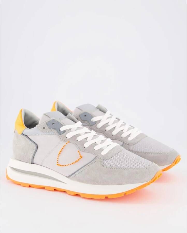 Philippe Model Stijlvolle Tropez Haute Low Sneakers Gray Heren