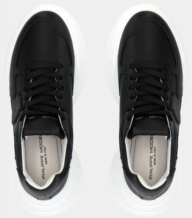 Philippe Model Stoere Zwarte Rivoli Lage Sneakers Zwart Dames