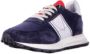 Philippe Model Suède Logo Sneakers Rubberen Zool Blue Heren - Thumbnail 16