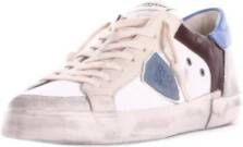 Philippe Model Suède Logo Zijkant Sneakers Rubber Zool