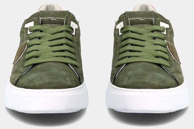 Philippe Model Temple Lage Herensneakers Groen Heren