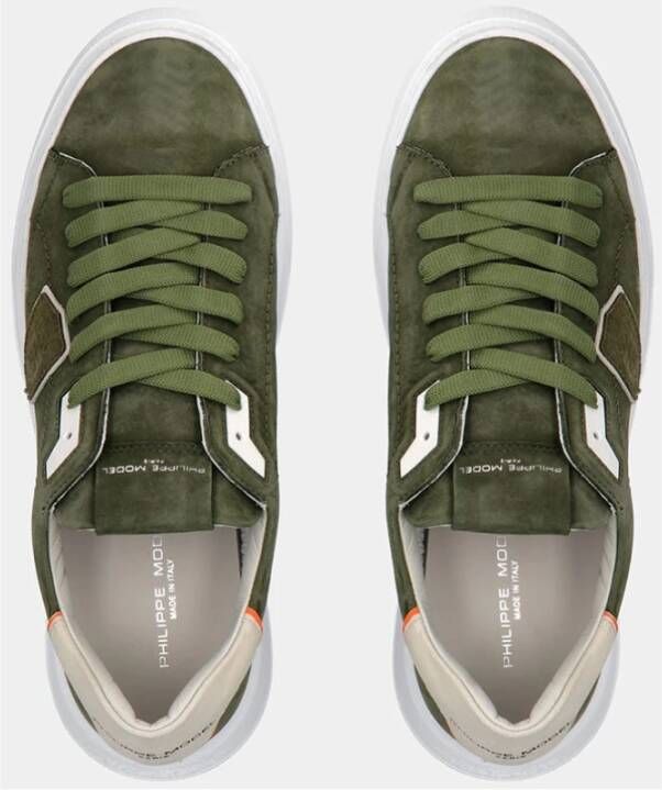 Philippe Model Temple Lage Herensneakers Groen Heren