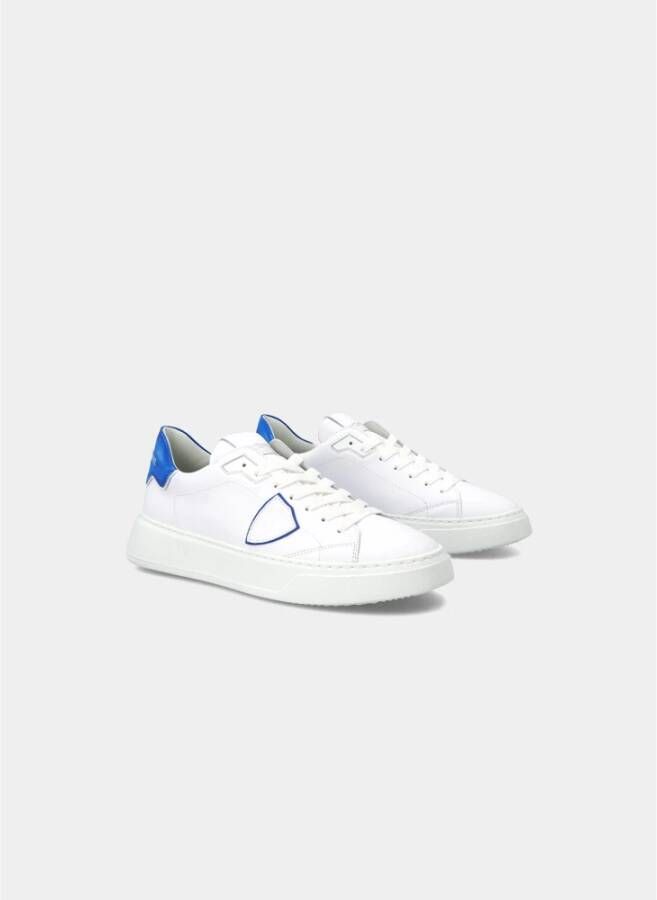 Philippe Model Temple Lage Sneaker voor Mannen Wit Heren