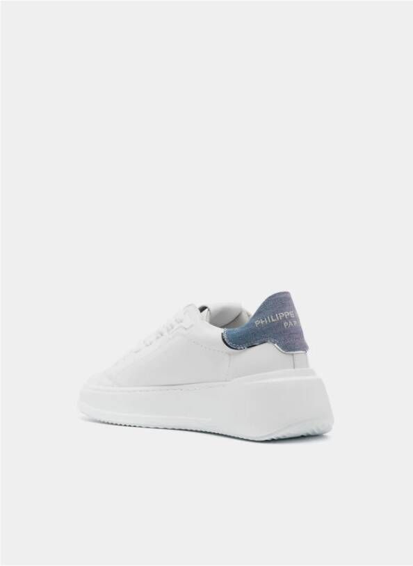 Philippe Model Lage Leren Sneakers voor Vrouwen White Dames