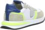 Philippe Model Tropez 2.1 Sneakers in Wit Nylon en Zandkleurig Suède met Blauwe Spoiler Blue Dames - Thumbnail 5