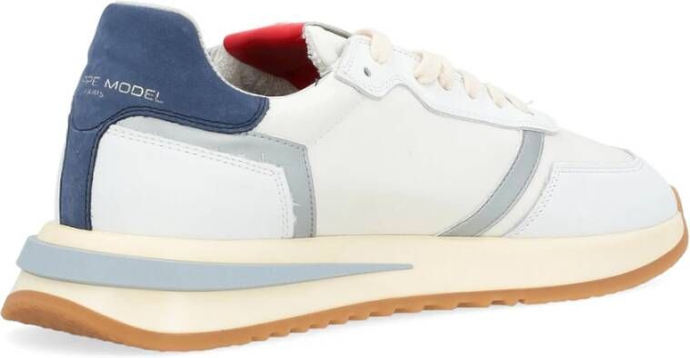 Philippe Model Tropez 2.1 Wit Blauw Rood Sneaker White Heren