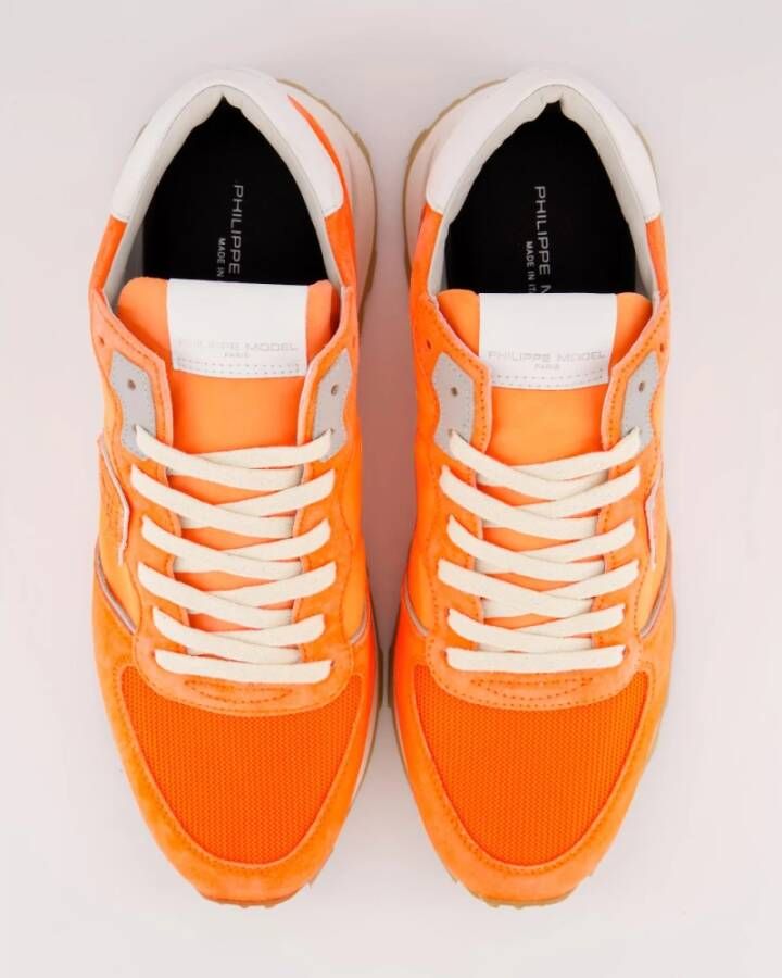 Philippe Model Tropez Haute LOW MAN Sneakers Orange Heren
