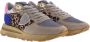 Philippe Model Beige Sneakers met Vintage-geïnspireerd Ontwerp Multicolor Dames - Thumbnail 3