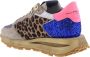Philippe Model Beige Sneakers met Vintage-geïnspireerd Ontwerp Multicolor Dames - Thumbnail 6