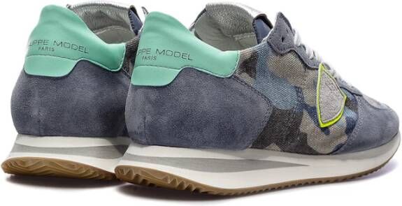 Philippe Model Trpx camouflage neon Blauw Dames