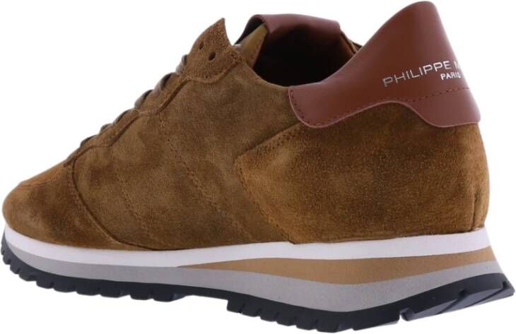 Philippe Model Trpx Patch Logo Sneakers Bruin Heren