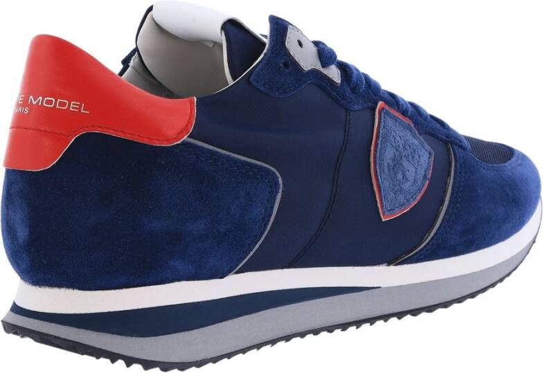 Philippe Model Stijlvolle lage sneakers voor heren Blauw Heren
