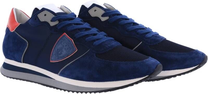 Philippe Model Stijlvolle lage sneakers voor heren Blauw Heren