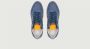Philippe Model Grijze Leren Lage Sneakers Blauw Heren - Thumbnail 7