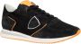 Philippe Model Effen Patroon Leren Sneakers voor Heren Zwart Heren - Thumbnail 3