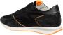 Philippe Model Effen Patroon Leren Sneakers voor Heren Zwart Heren - Thumbnail 4