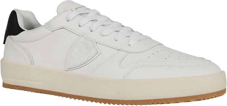 Philippe Model Veau Blanc Noir Lage Top Sneakers White Heren