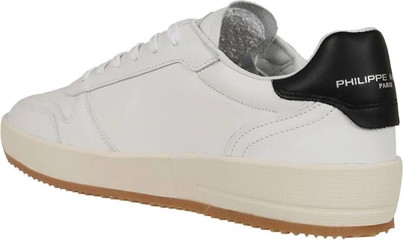 Philippe Model Veau Blanc Noir Lage Top Sneakers White Heren