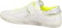 Philippe Model Vintage Distressed Lace-Up Sneakers White Heren - Thumbnail 5