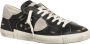 Philippe Model Vintage Distressed Sneakers Black Heren - Thumbnail 3