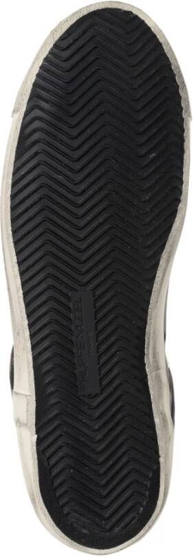 Philippe Model Vintage Distressed Sneakers Black Heren