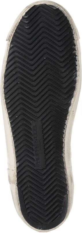 Philippe Model Vintage Distressed Sneakers White Dames