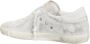 Philippe Model Gelamineerd Leren Sneakers Zilver Wit Gray Dames - Thumbnail 23
