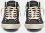 Philippe Model Zwarte High Top Sneakers met Distressed Details Black - Thumbnail 5