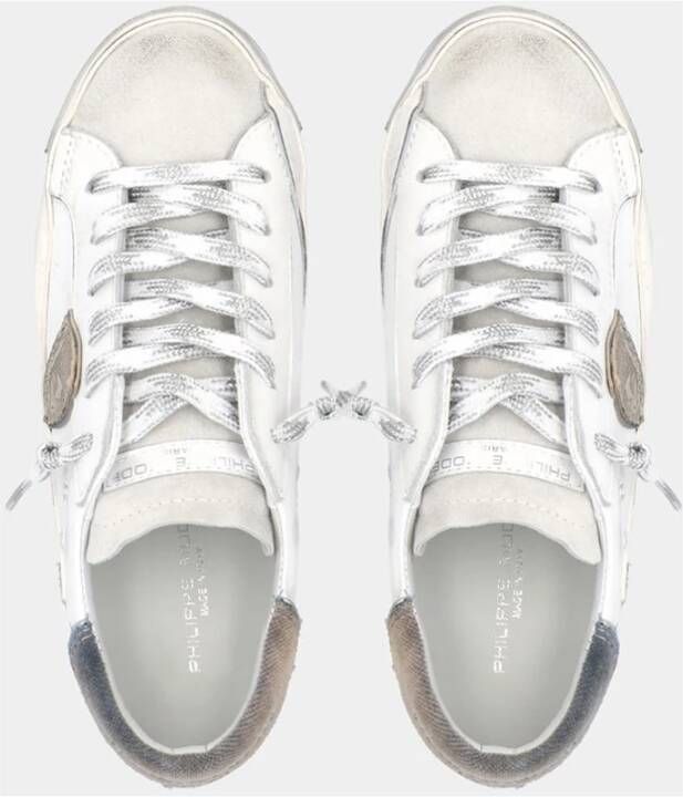 Philippe Model Vintage Lage Damessneakers Paris Wit Dames