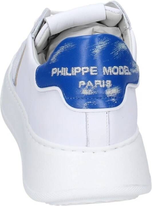 Philippe Model Vintage Leren Heren Sneakers White Heren