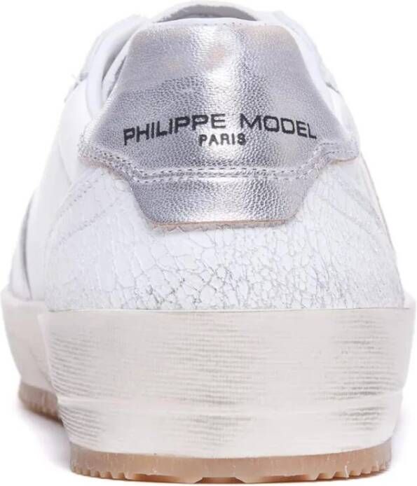 Philippe Model Vintage Leren Sneakers White Heren
