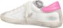 Philippe Model Witte Fuchsia Tennisschoenen Vrouwen White Dames - Thumbnail 4