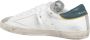 Philippe Model Witte Sneakers Logo Suède Rubberen Zool White Heren - Thumbnail 10