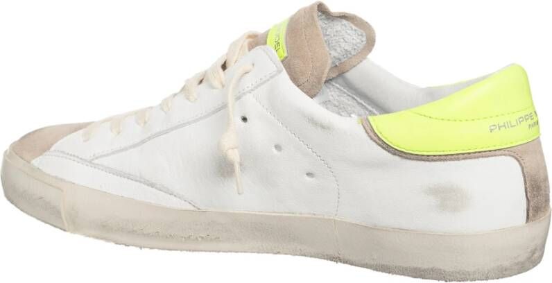 Philippe Model Vintage Multikleur Sneakers White Heren