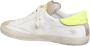 Philippe Model Vintage Skate Sneakers Wit Geel White Heren - Thumbnail 4