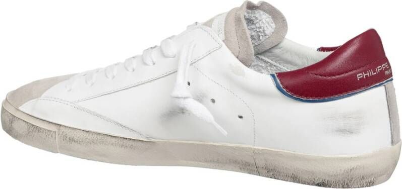 Philippe Model Vintage Multikleur Veterschoenen White Heren