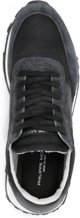 Philippe Model Vintage Sneaker Tour in zwart nylon