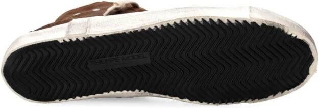 Philippe Model Vintage suède sneakers met teddy voering Brown Heren