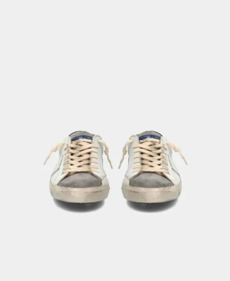 Philippe Model Vintage Witte Leren Sneakers White Heren