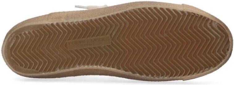 Philippe Model Vintage Witte Leren Sneakers White Heren