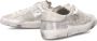 Philippe Model Vintage Zilveren Leren Lage Sneakers - Thumbnail 2